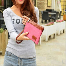 Load image into Gallery viewer, Stone Washed This &amp; That Canvas Clutch and Wrist let 2 in 1 Purse Vista Shops
