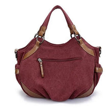 Load image into Gallery viewer, Travel Town Canvas Shoulder Bag Vista Shops