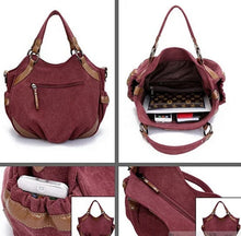 Load image into Gallery viewer, Travel Town Canvas Shoulder Bag Vista Shops