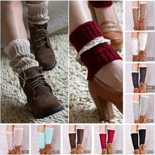 Load image into Gallery viewer, Vintage Style CableKnit At Your Feet Leg Warmer Socks With Lace Vista Shops