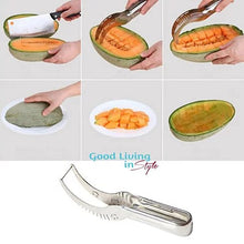 Load image into Gallery viewer, WOWZY RED/STELL Watermelon or any Melon Slicer and Cake With Mellon Baller And Fruit Carver Vista Shops
