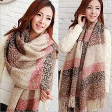 Load image into Gallery viewer, Wrap Me Softly Cotton Shawl With Fringe Vista Shops
