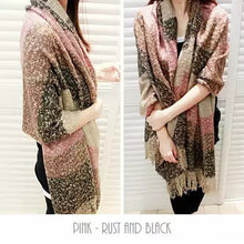 Load image into Gallery viewer, Wrap Me Softly Cotton Shawl With Fringe Vista Shops
