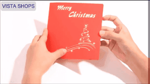 Load image into Gallery viewer, 3D Christmas Tree Greeting Cards Memories Treasured Forever Vista Shops