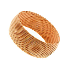 Load image into Gallery viewer, CHERISH Mesh Bangle Trio Of Gold Rose Gold Silver In 3 Sizes Vista Shops