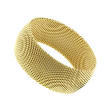 Load image into Gallery viewer, CHERISH Mesh Bangle Trio Of Gold Rose Gold Silver In 3 Sizes Vista Shops