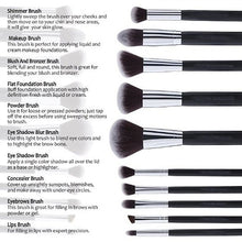 Load image into Gallery viewer, Pagent Winner 10 Pc Make Up Brush Set Vista Shops