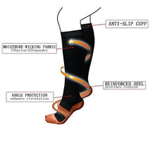Load image into Gallery viewer, Copper Infused Compression Socks Lightweight Vista Shops