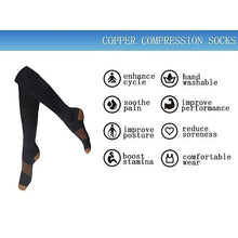 Load image into Gallery viewer, Copper Infused Compression Socks Lightweight Vista Shops