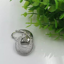 Load image into Gallery viewer, Poetic Pave Hoops Reversible Silver Earrings Vista Shops
