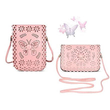 Load image into Gallery viewer, Social Butterfly A Flower And A Butterfly Filigree Design Crossbody Bag Vista Shops