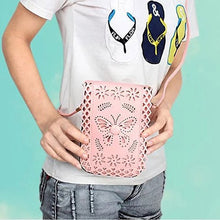 Load image into Gallery viewer, Social Butterfly A Flower And A Butterfly Filigree Design Crossbody Bag Vista Shops