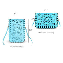 Load image into Gallery viewer, Social Butterfly A Flower And A Butterfly Filigree Design Crossbody Bag Vista Shops