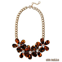 Load image into Gallery viewer, Flowers in Bloom - Our Tortoise Shell color Necklace - Get the matching Bracelet too Vista Shops