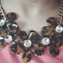 Load image into Gallery viewer, Flowers in Bloom - Our Tortoise Shell color Necklace - Get the matching Bracelet too Vista Shops