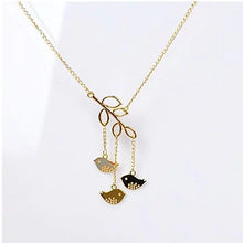 Load image into Gallery viewer, We R Family Necklace Includes 3 Birds Together Vista Shops