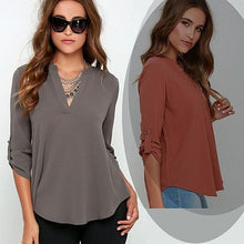 Load image into Gallery viewer, Top Notch Shirt With Notch Collar Vista Shops