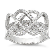 Load image into Gallery viewer, Ring Ceremony Double Infinity 2 In 1 CZ Ring Vista Shops