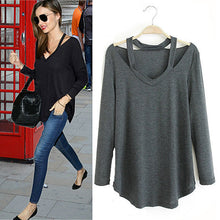 Load image into Gallery viewer, Cut Out To Lounge Top Easy Wear Long Sleeves In 6 Colors Vista Shops