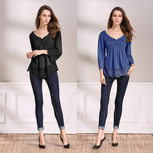Load image into Gallery viewer, Explora Tops In Pretty Pintucks And Breezy Lace Details Vista Shops
