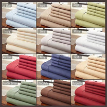 Load image into Gallery viewer, 6-Piece Luxury Soft Bamboo Bed Sheet Set in 12 Colors Vista Shops