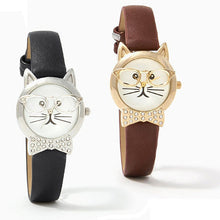 Load image into Gallery viewer, Bow Tie Affair Cat Watch With Diamond Crystal Bow Vista Shops