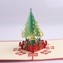 Load image into Gallery viewer, 3D Christmas Tree Greeting Cards Memories Treasured Forever Vista Shops