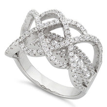 Load image into Gallery viewer, Ring Ceremony Double Infinity 2 In 1 CZ Ring Vista Shops
