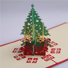 Load image into Gallery viewer, 3D Christmas Tree Greeting Cards Memories Treasured Forever Vista Shops