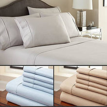 Load image into Gallery viewer, 6-Piece Luxury Soft Bamboo Bed Sheet Set in 12 Colors Vista Shops