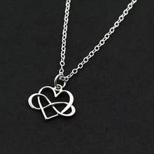Load image into Gallery viewer, Admiration Heart And Infinity Rhodium Pendant With Chain Vista Shops