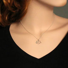 Load image into Gallery viewer, Admiration Heart And Infinity Rhodium Pendant With Chain Vista Shops