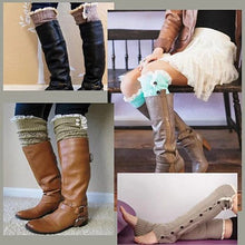 Load image into Gallery viewer, Lacy Legs - Lounge in Delicate and Cozy Lacy Socks Vista Shops