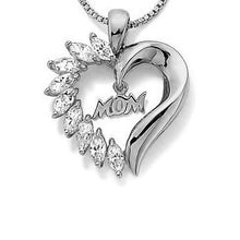 Load image into Gallery viewer, MOM's LOVE Heart Pendant With CZ Vista Shops
