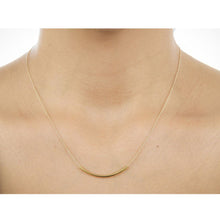 Load image into Gallery viewer, SWEET SMILE Curvy Bar Necklace In 18 Kt Gold Plating And 925 SS Plating Vista Shops