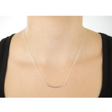 Load image into Gallery viewer, SWEET SMILE Curvy Bar Necklace In 18 Kt Gold Plating And 925 SS Plating Vista Shops