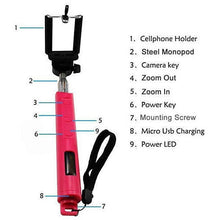 Load image into Gallery viewer, Selfi Monopod Telescopic Stick with Bluetooth &amp; Zoom controls Vista Shops