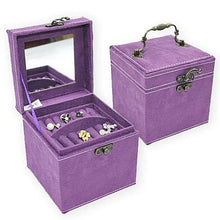 Load image into Gallery viewer, Soft Velour - Personal Jewel Box in Luscious Colors with Ornate Hardware Vista Shops