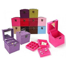 Load image into Gallery viewer, Soft Velour - Personal Jewel Box in Luscious Colors with Ornate Hardware Vista Shops