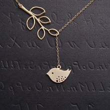 Load image into Gallery viewer, Spring has Sprung! Necklace and Chain with Sparrow and Tree Flying to the Nest Vista Shops