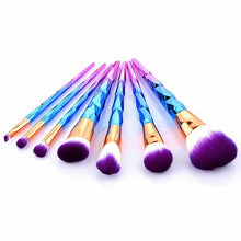 Load image into Gallery viewer, Unicorn Exotic Beauty Enhancer Cosmetic Brush Set Of 7 Vista Shops