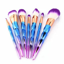 Load image into Gallery viewer, Unicorn Exotic Beauty Enhancer Cosmetic Brush Set Of 7 Vista Shops